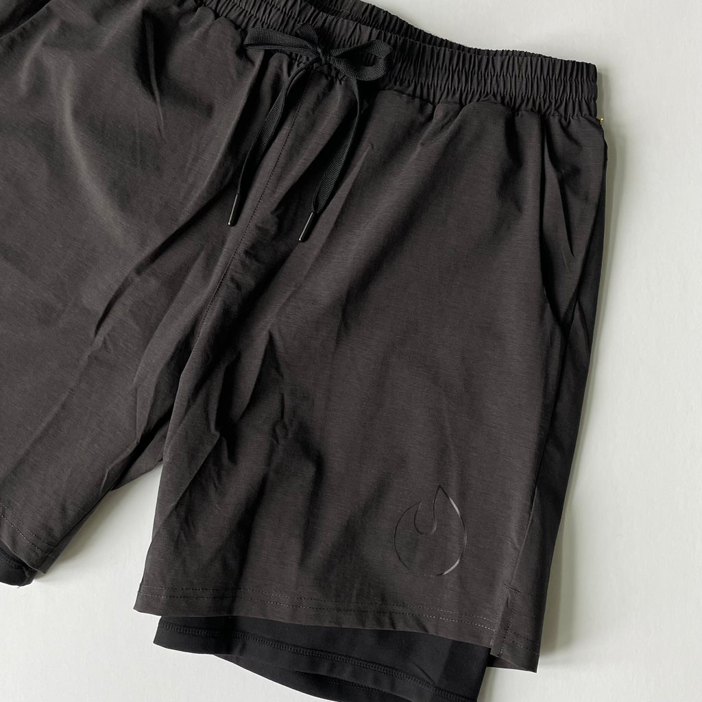 mono b mens shorts, lined gym shorts, black gym shorts for men